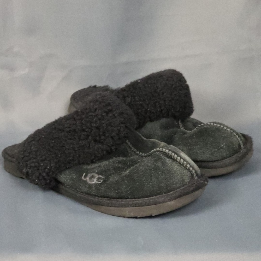 UGG Slippers Women's US Size 5 Black Wool
